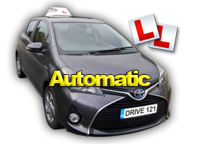Automatic Driving Lesson Car - Drive 121 Welwyn Garden, Stevenage, Hertford, St.Albans, Potters Bar, Hatfield